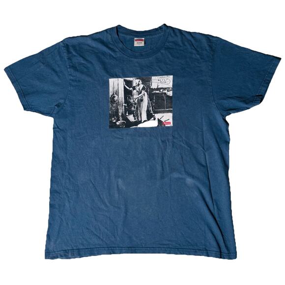 SUPREME MIKE KELLY HIDING FROM INDIANS SHIRT PRESHRUNK L - Picture 1 of 3